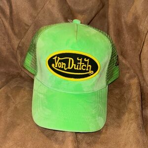 Von Dutch Lime Green Mesh Cap